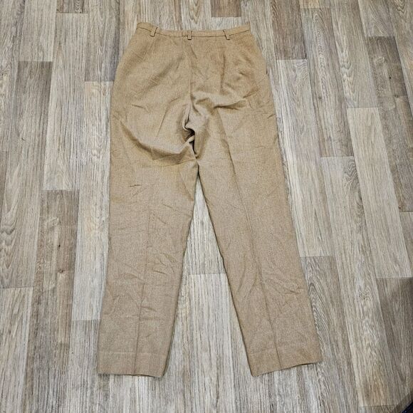 Vtg Pendleton Virgin Wool Trouser Pants Womens 6 Beige Neutral Capsule Wardrobe - Picture 5 of 9